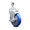 Service Caster 5 Inch Blue Polyurethane Wheel Swivel 12mm Threaded Stem Caster with Brake SCC-TS20S514-PPUB-BLUE-TLB-M1215 - alternate 1